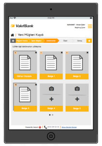 Vakıfbank tablet application user interface design Application